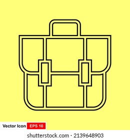 Simple icon of a briefcase vector illustration
