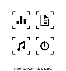 Simple icon bundles suitable for mobile or desktop applications