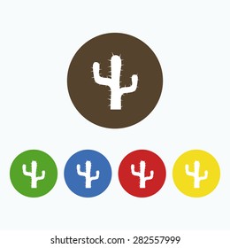 Simple icon cactus.