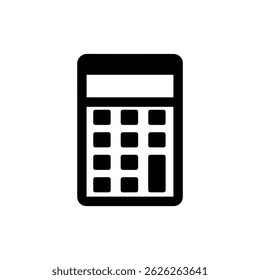 Ícone simples de uma calculadora com teclado numérico