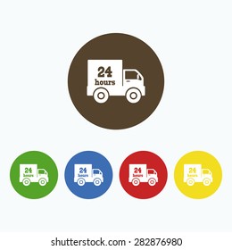 Simple icon car delivery. 