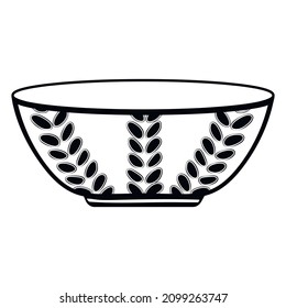 Simple icon Ceramic Scandinavian Salad Bowl