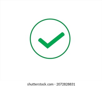 simple icon check mark button