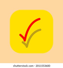 un sencillo icono del diseño de la lista de verificación, buen para aplicaciones icono o logotipo web