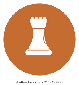 Simple icon Chess Rook, vector illustrator