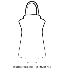 simple icon of Chinese paper small square lantern for Chinese New Year drawn with original outline