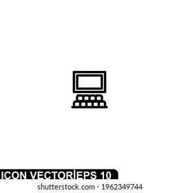 Simple Icon Cinema Vector Illustration Design. Outline Style, Black Solid Color.