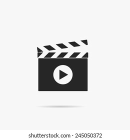 Simple icon Clapperboard.