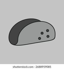 A simple icon of a classic crispy taco shell. Designed in a clean, modern, grayscale outline style. Ideal for menus, food apps, and fast food websites.

