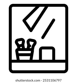 Simple icon of a claw crane arcade game trying to grab a prize