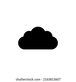 icono simple de nubes sobre el cielo