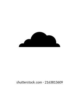 simple icon of clouds above the sky