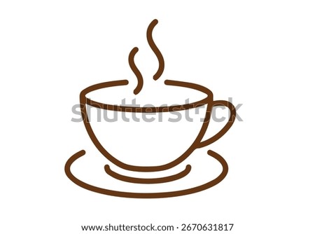 simple icon coffie,cup of coffie,Coffee cup icon, Zenith view of a cup of coffie.
