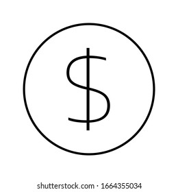Símbolo de moneda simple vector
