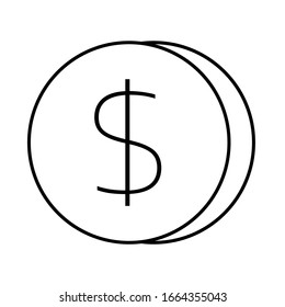 Símbolo de moneda simple vector