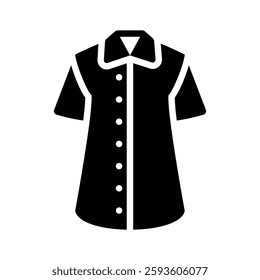 Simple icon of a collared shirt for formal wear