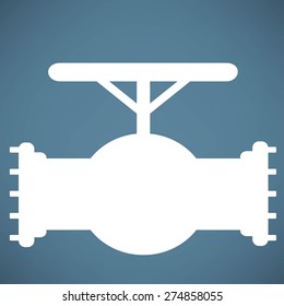 Simple icon connecting pipes valve
