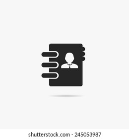 Simple icon contacts book.