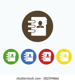 Simple icon contacts book.