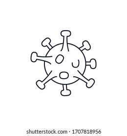 Simple icon of Covid-19 vector