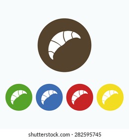 Simple icon croissant.