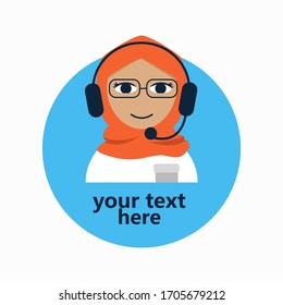 simple icon with customer service icon design