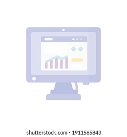 Simple icon design for both economic and financial needs