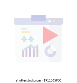 Simple icon design for both economic and financial needs