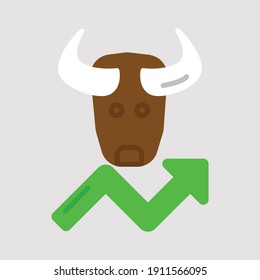 Simple icon design for both economic and financial needs