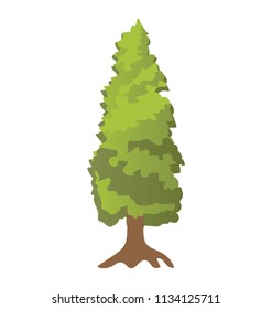 
A simple icon design of a larch tree
