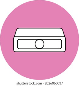 Simple icon design of a projector