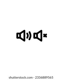 diseño de icono simple para representar el volumen