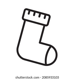 simple icon design. sock. Best used for banner, flayer, or web application. Editable stroke. EPS 10 file format