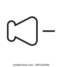 Einfaches Icon-Design für die Benutzeroberfläche von Video- und Audio-Anwendungen