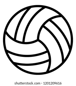 A simple icon design of a volleyball