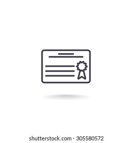 Simple icon diploma