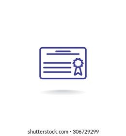 Simple icon diploma