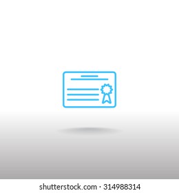 Simple icon diploma