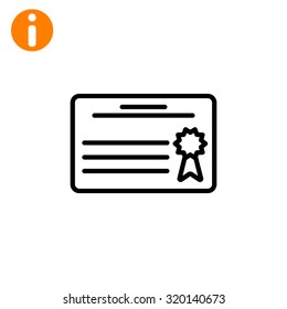 Simple icon diploma