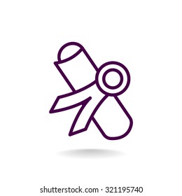 Simple icon diploma