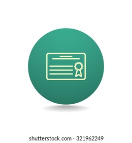 Simple icon diploma