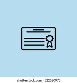 Simple icon diploma