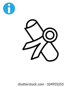 Simple icon diploma