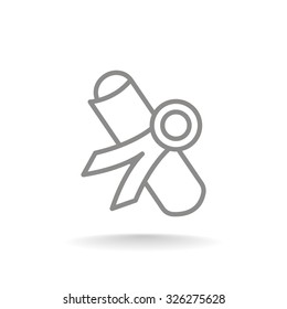 Simple icon diploma