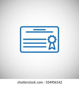 Simple icon diploma