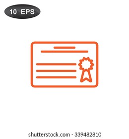 Simple icon diploma