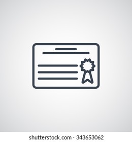 Simple icon diploma