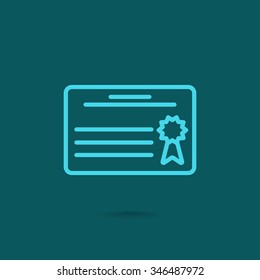 Simple icon diploma