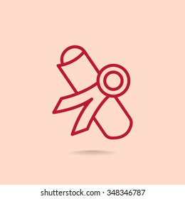 Simple icon diploma