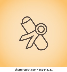 Simple icon diploma
